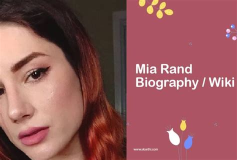 mia rand chair ride|Mia Rand Biography, Wiki, Age, Career, Family,。